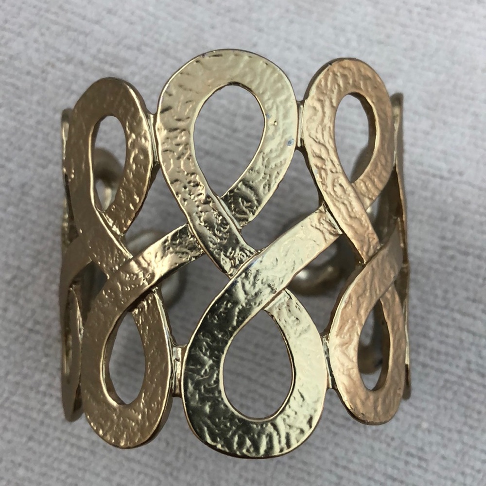 Gold cuff bracelet
